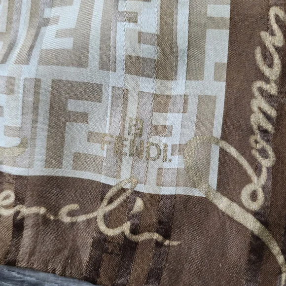 COPY - Fendi Vintage Zucca Monogram Cotton Silk Bandana - Picture 4 of 8